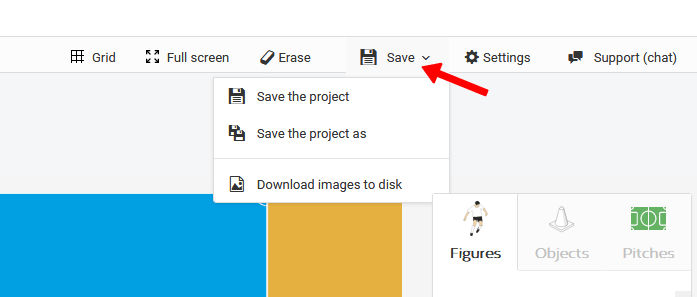 Saving drawings