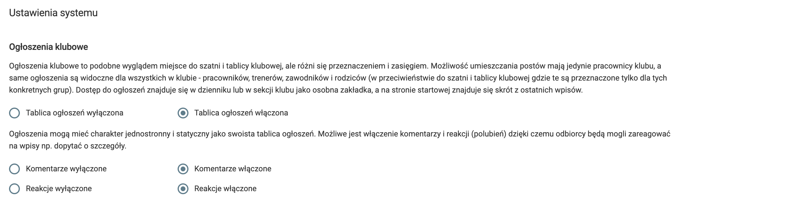 Konfiguracja systemu