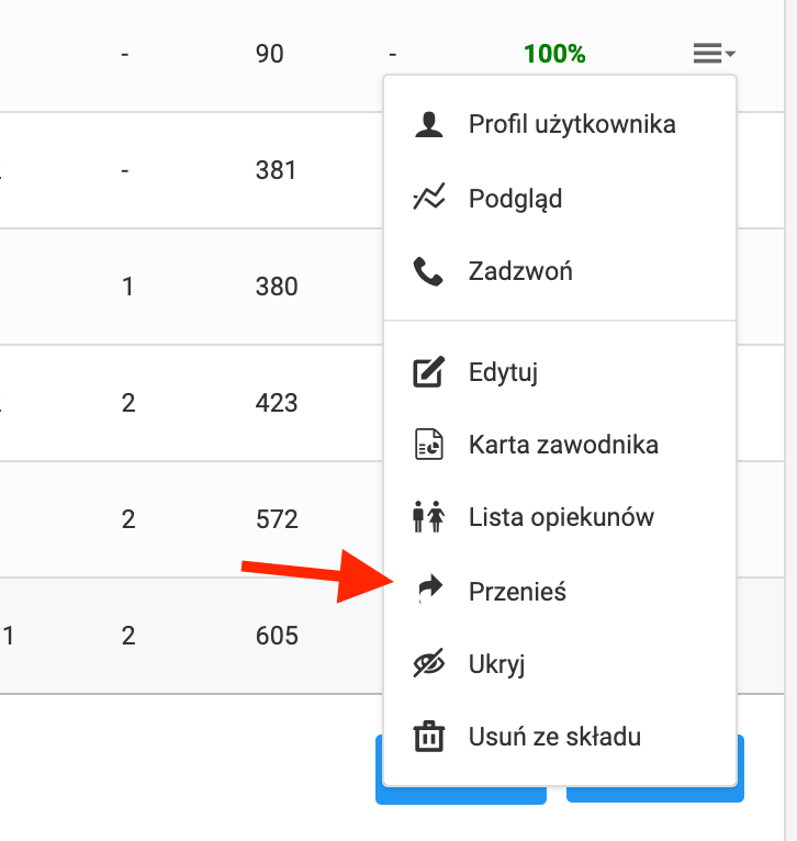 Opcja przenoszenia