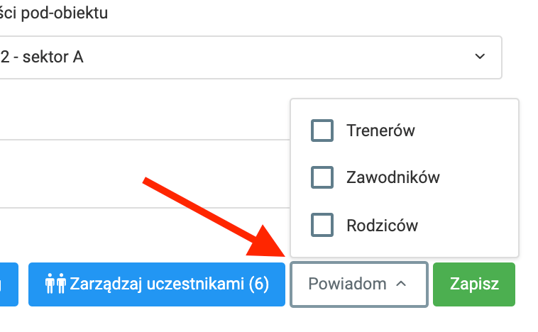 Powiadomienia o treningu